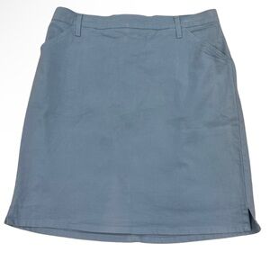 Vintage French Dressing light blue preppy jean skirt 14